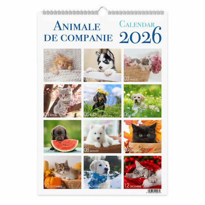 Calendare si Agende 2025 - Calendar perete 2026 Animale de companie
