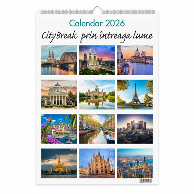 Calendare si Agende 2025 - Calendar perete 2026 City Break