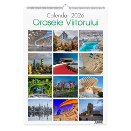 Calendare si Agende 2025 - Calendar perete 2026 Orasele Viitorului