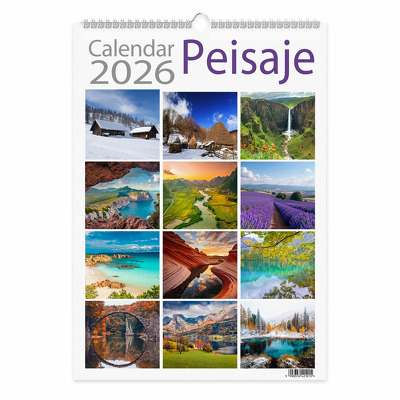 Calendare si Agende 2025 - Calendar perete 2026 Peisaje