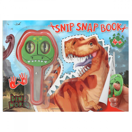 Carte de decupat Snip Snap Book Dino World