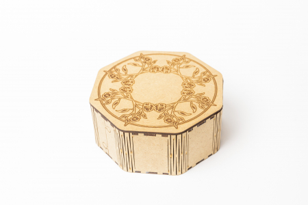 Cutii - Cutie hexagonala Mdf