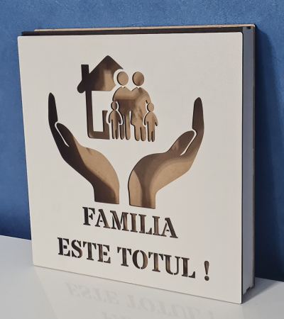 Produse MDF - Cutie Licheni Familia