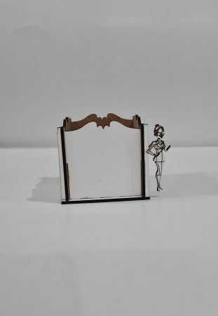 Cutiuta martisor mdf alb invatatoare/ educatoare [2]