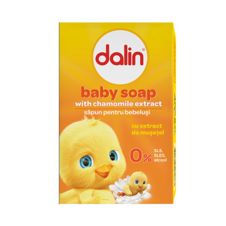 Produse nou-nascut - DALIN Baby, sapun solid, cu musetel, 100 g