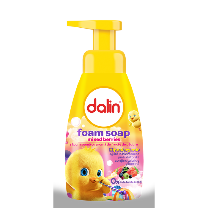 Produse nou-nascut - DALIN Baby, sapun spuma, fructe de padure, 200 ml