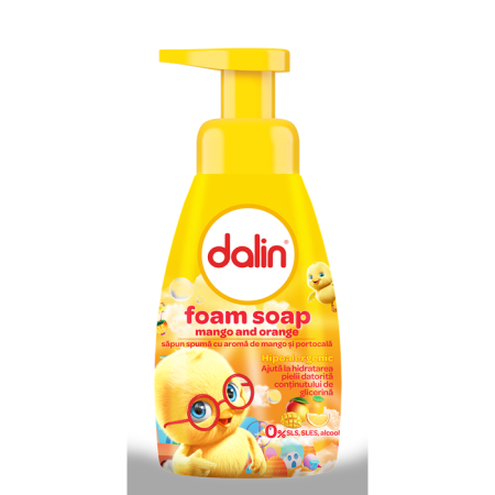Produse nou-nascut - DALIN Baby, sapun spuma, mango, 200 ml