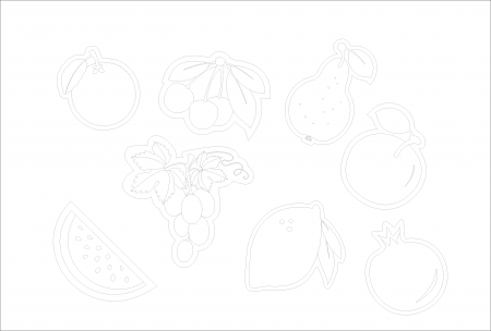 Accesorii Craft - Decoratiuni Creative dc008 Fructe Natur