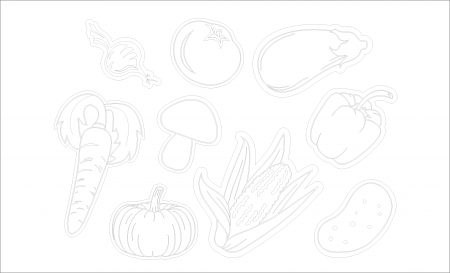 Accesorii Craft - Decoratiuni Creative dc009 Legume Natur