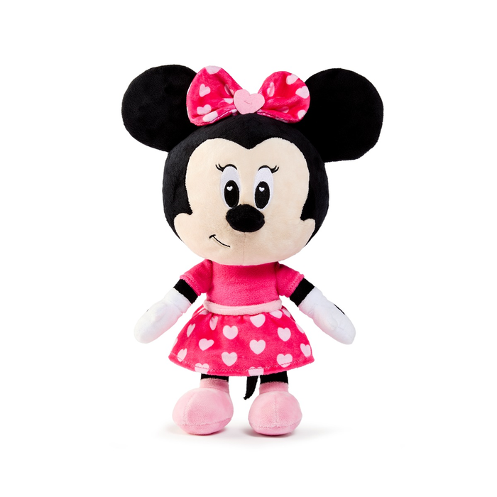 Jucarii de plus - DISNEY Minnie, jucarie de plus, cu inimioare, 24 cm