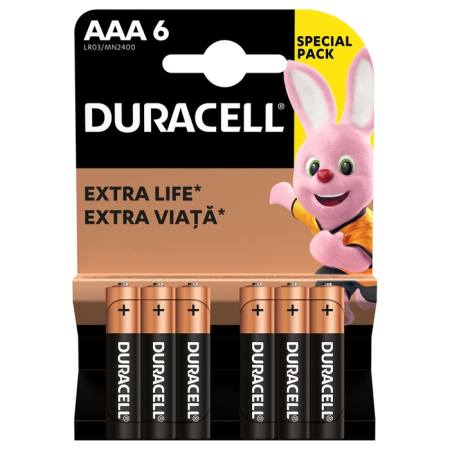 Baterii - DURACELL Basic AAA, baterii, 6 buc