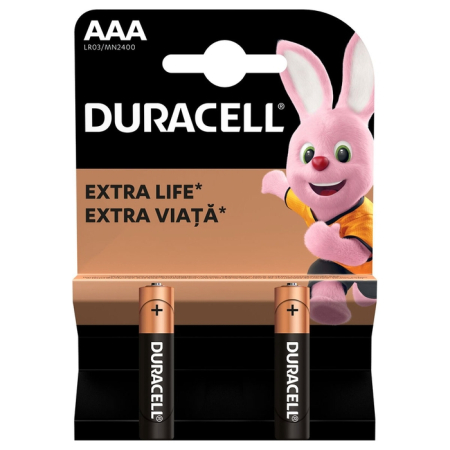 Baterii - DURACELL Basic AAA, baterii, LR03, 2 buc