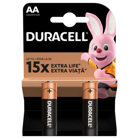 Baterii - DURACELL Basic AA, baterii, LR06, 2 buc