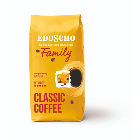 EDUSCHO Family, cafea prajita boabe, 1 kg