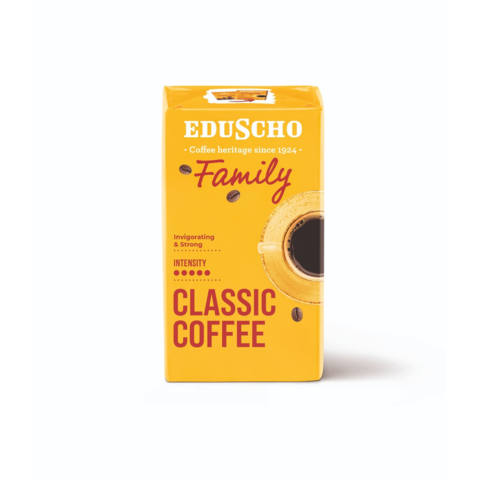 EDUSCHO Family, cafea prajita si macinata, 500 g
