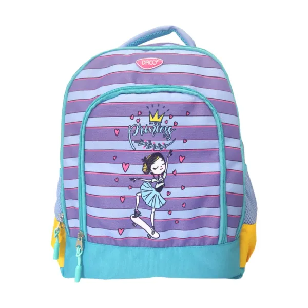 Ghiozdane - Ghiozdan scolar fete, imprimeu Princess, 40 cm, Daco GH449