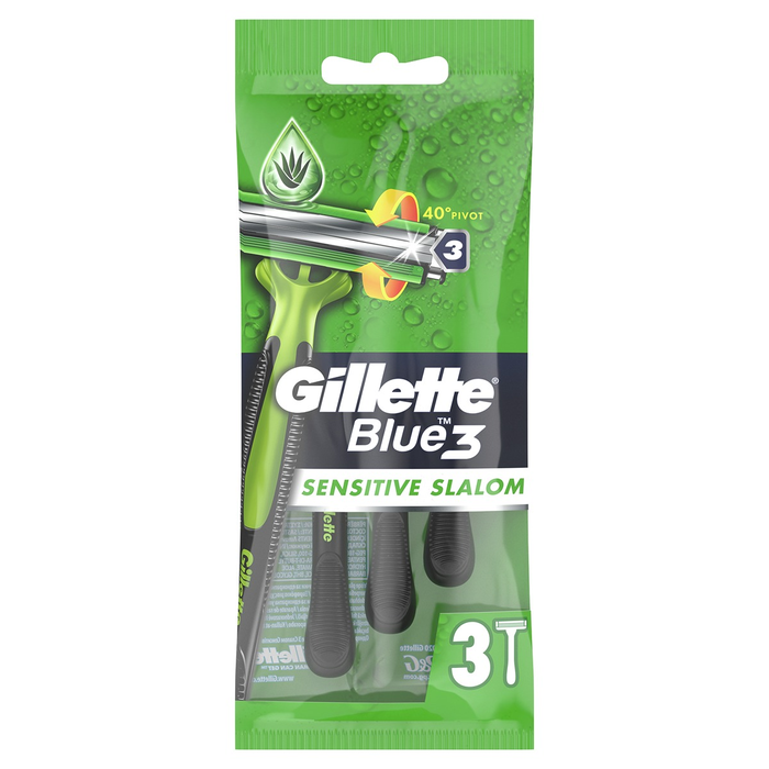 Ingrijire Personala - GILLETTE Blue III Slalom Sensitive, aparat de ras, 3 buc