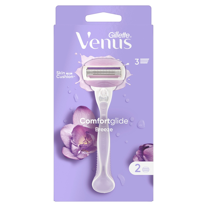 Ingrijire Personala - GILLETTE Venus Comfort Glide Breeze, aparat de ras, pentru femei + 2 rezerve