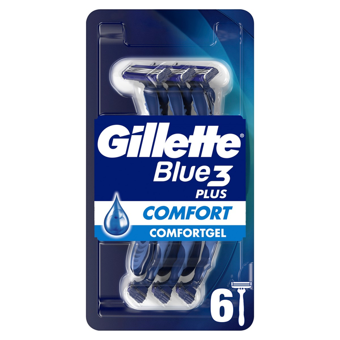 Ingrijire Personala - GILLETTE Blue III Plus Comfort, aparat de ras, 6 buc