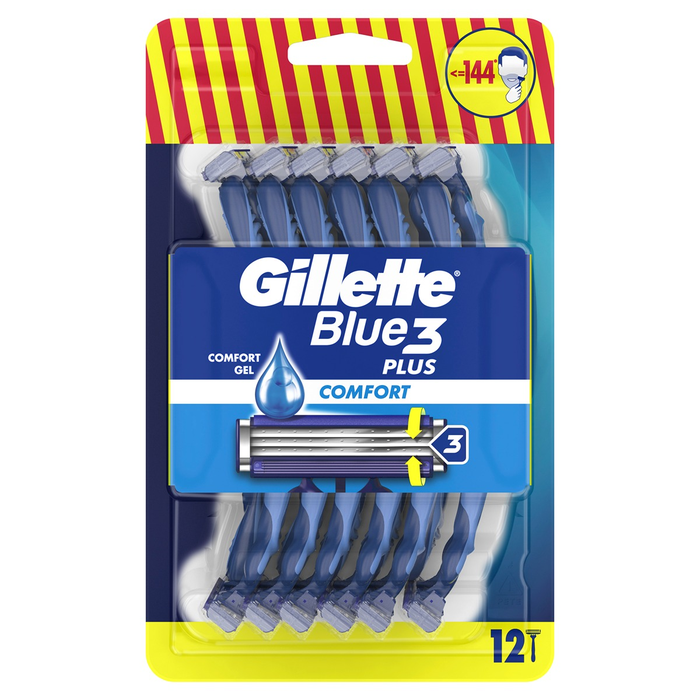 Ingrijire Personala - GILLETTE Blue III Comfort regular, aparat de ras, 12 buc