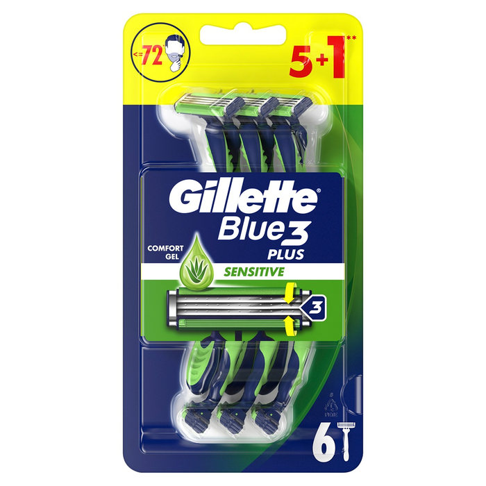 Ingrijire Personala - GILLETTE Blue III Sensitive, aparat de ras, 6 buc