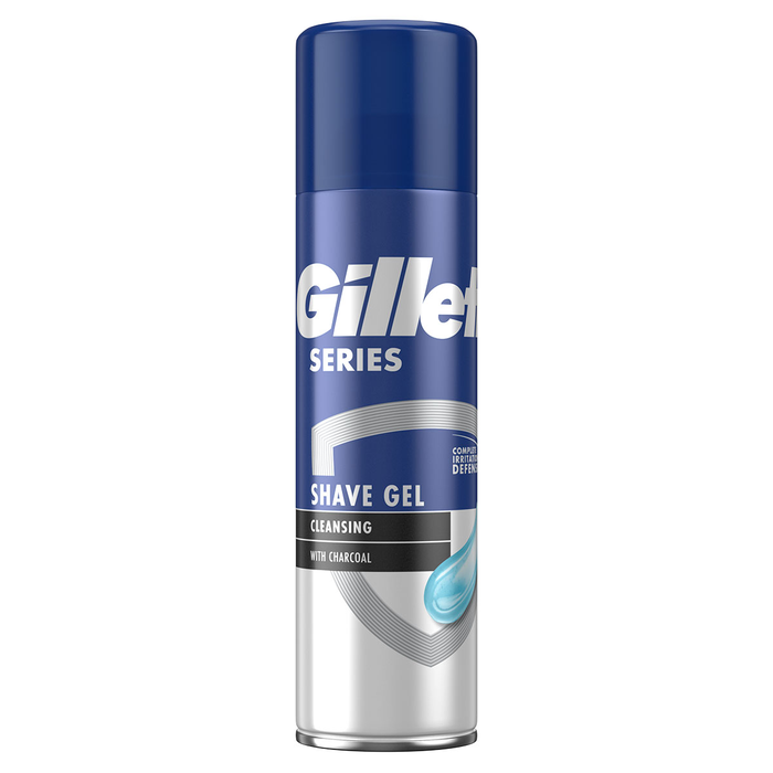 Ingrijire Personala - GILLETTE Series Cleasing, gel de ras, cu carbune negru, 200 ml