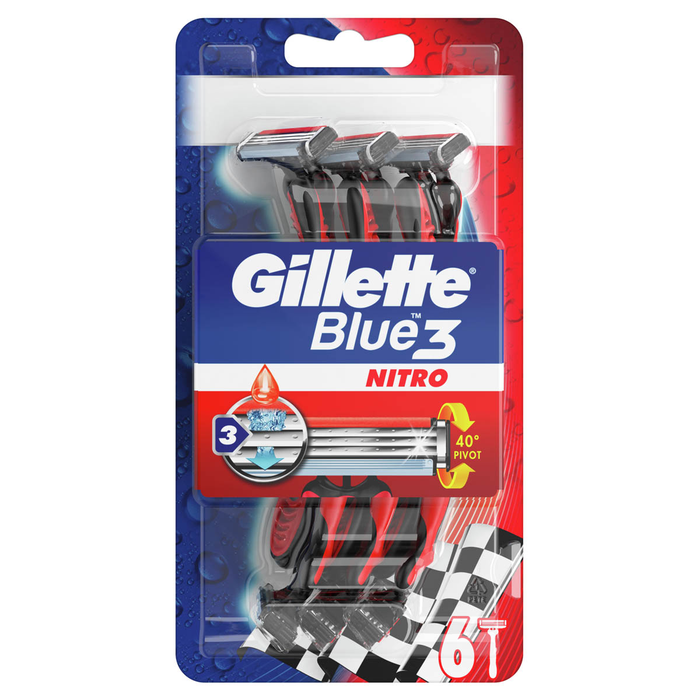 Ingrijire Personala - GILLETTE Blue III Pride, aparat de ras, 6 buc