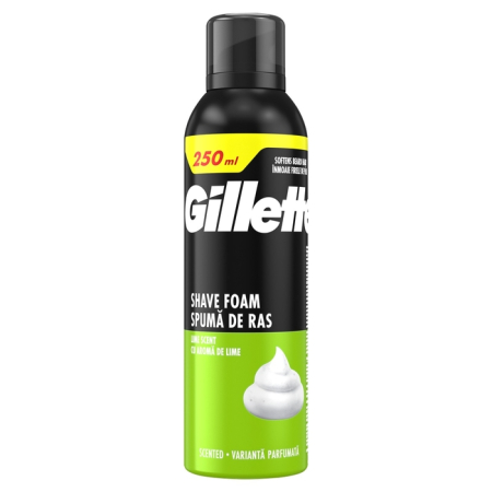 Ingrijire Personala - GILLETTE Regular Lemon, spuma de ras, pentru ten normal, 250 ml