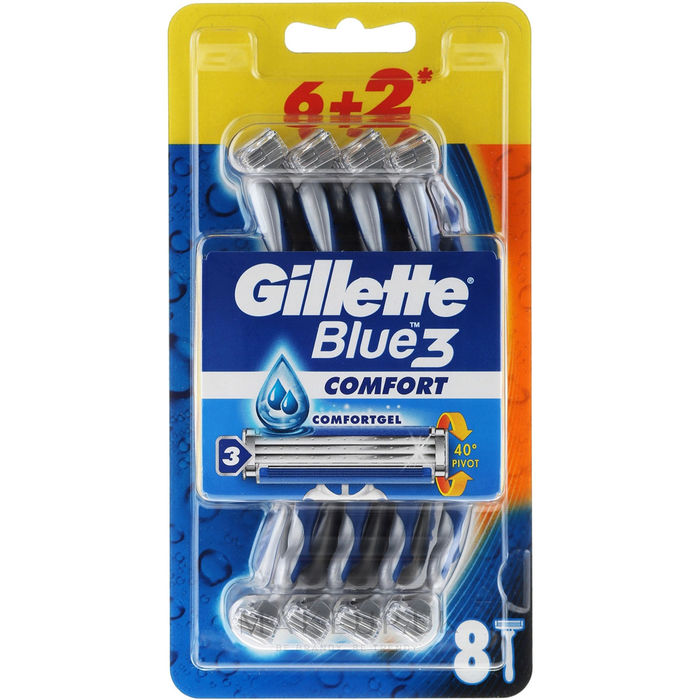 Ingrijire Personala - GILLETTE Blue III Plus Comfort, aparat de ras, 6+2 gratis