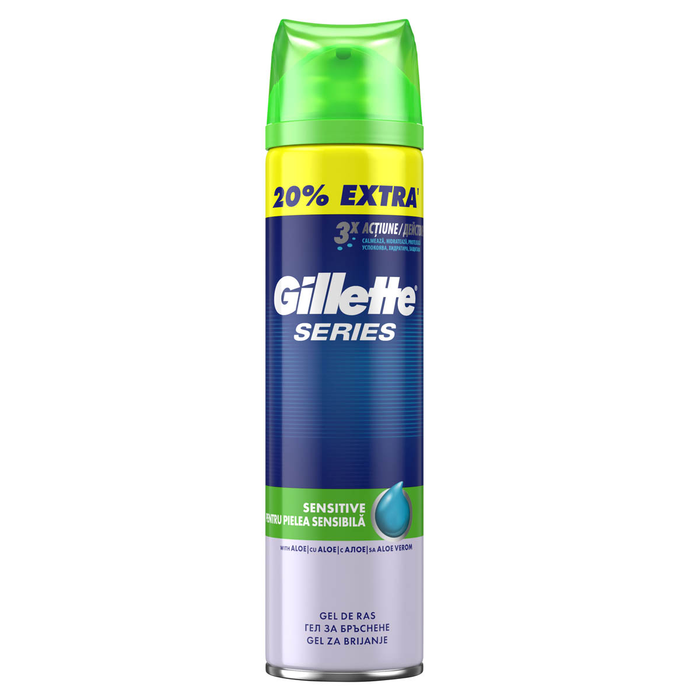 Ingrijire Personala - GILLETTE Series Sensitive, gel de ras, 200+40 ml