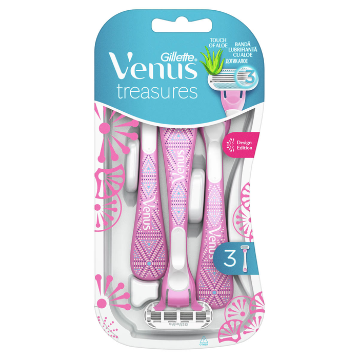 Ingrijire Personala - GILLETTE Venus Treasures Pink, aparat de ras, 3 buc