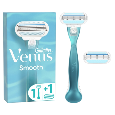 Ingrijire Personala - GILLETTE Venus Smooth, aparat de ras, pentru femei + 1 rezerva