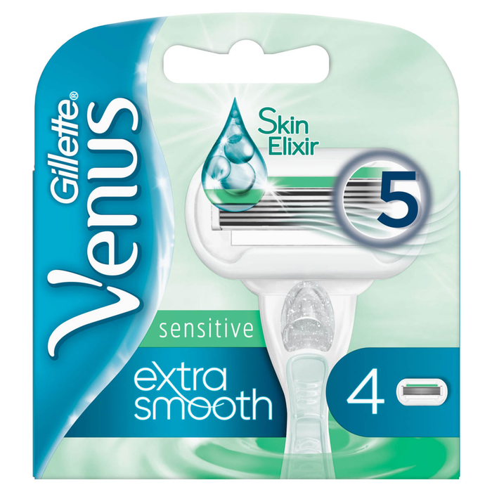 Ingrijire Personala - GILLETTE Venus Extra Smooth Sensitive, rezerva aparat de ras, 4 buc