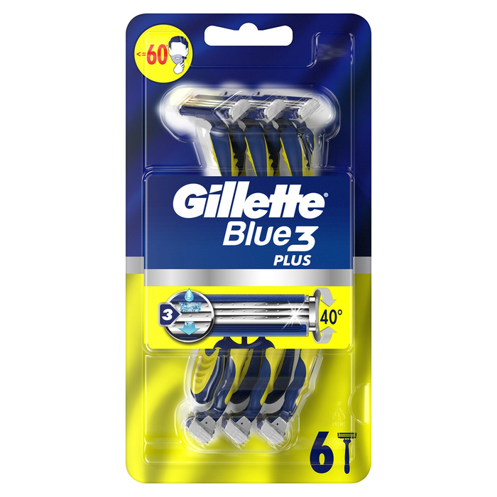 Ingrijire Personala - GILLETTE Blue III Plus, aparat de ras, 6 buc