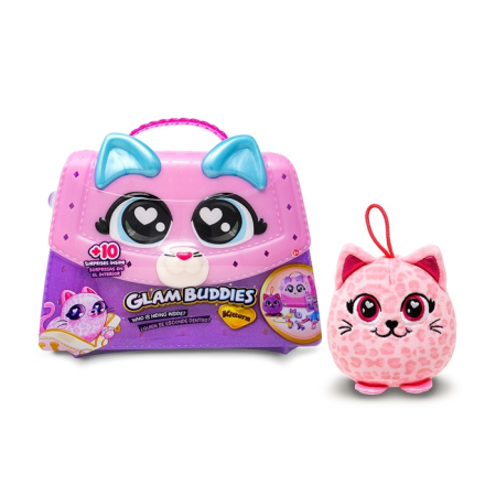 Jucarii de plus - GLAM BUDDIES Pisicuta, jucarie de plus, poseta cu surpriza, diverse modele
