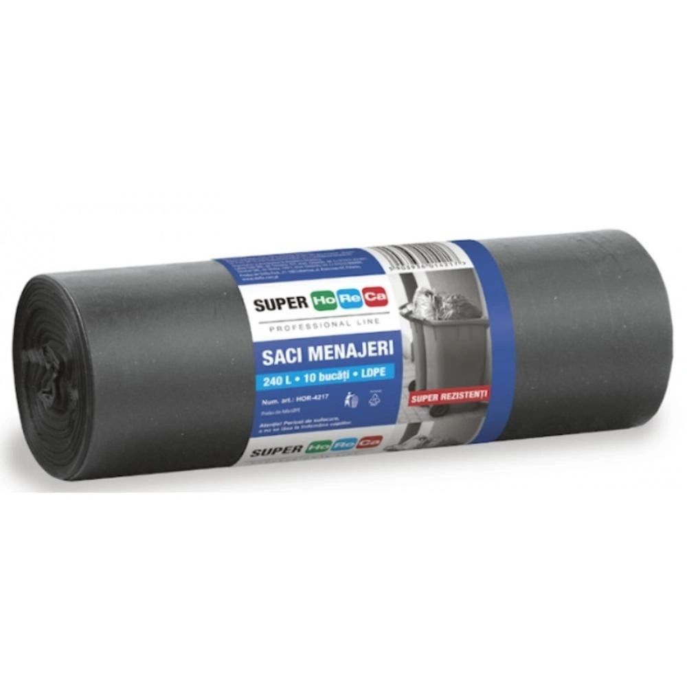 Detergenti profesionali - Saci menajeri 320 l ldpe 10 buc / rola