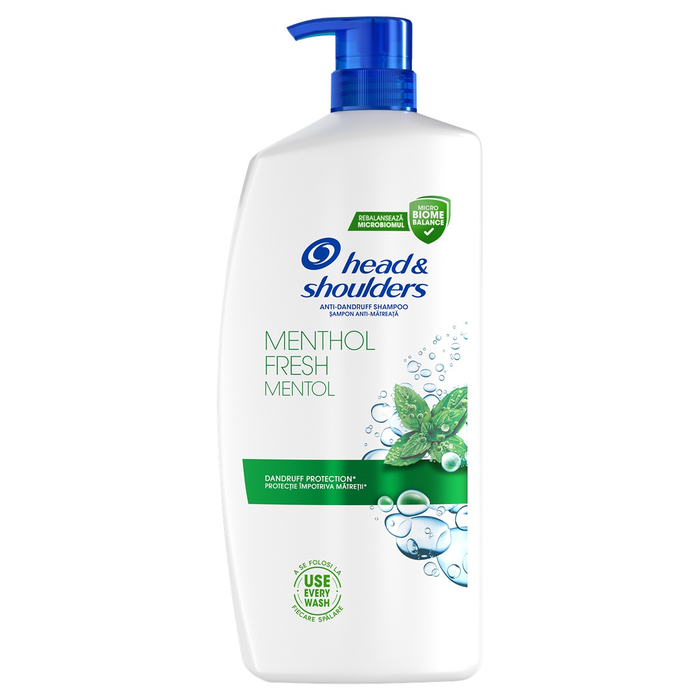Ingrijire Personala - HEAD&SHOULDERS Menthol Fresh, sampon, anti-matreata, cu parfum de menta, 800 ml