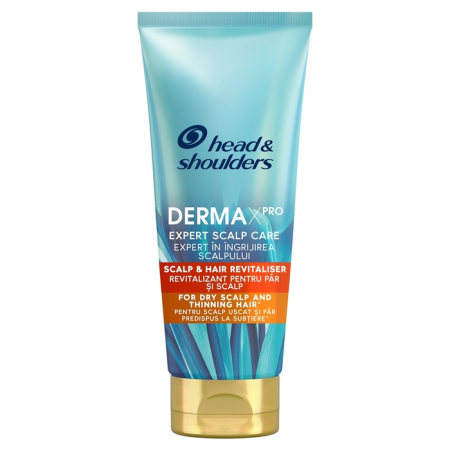 Ingrijire Personala - HEAD&SHOULDERS Derma X Pro Boosting Strength, balsam de par, pentru scalp uscat si par deteriorat, 220 ml