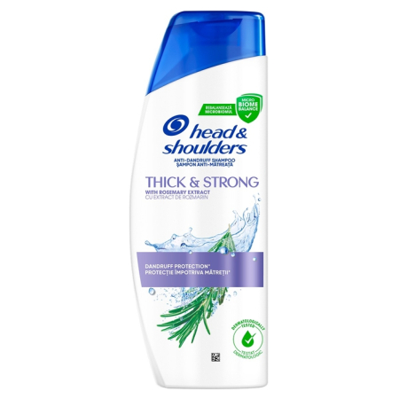 Ingrijire Personala - HEAD&SHOULDERS Ouzo, sampon, Thick & Strong, cu extract de rozmarin, 330 ml