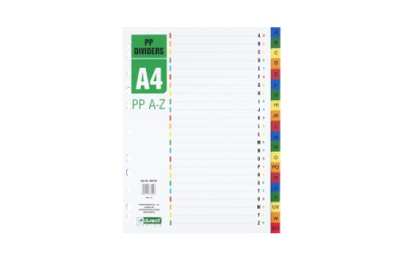 Rechizite si Papetarie - Index plastic A4 A-Z D.RECT