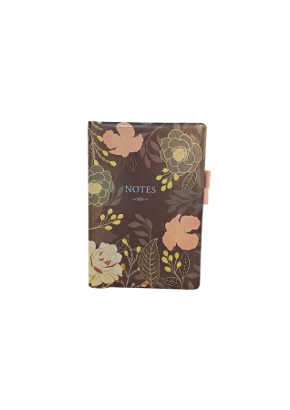 Agende si jurnale - Jurnal A5 CNX 6600-32, 160 pagini, flori, coperta carton, cu suport de pix