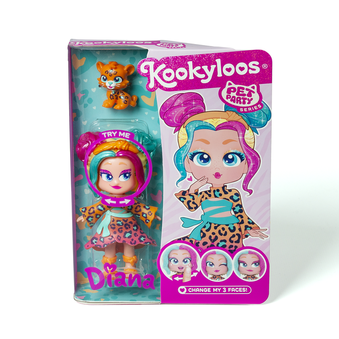 KOOKYLOOS 1 model, papusa, Pets Party, Diana