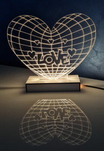 Lampi de veghe - Lampa veghe 3d inima