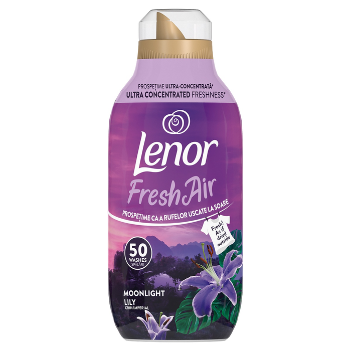 Detergenti - LENOR Fresh Air Fresh Moonlight Lily, balsam de rufe, 50 spalari, 0.7 l