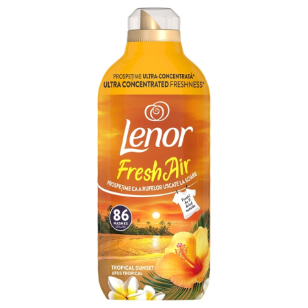 Detergenti - LENOR Fresh Air Tropical Sunset, balsam de rufe, 86 spalari, 1.204 l