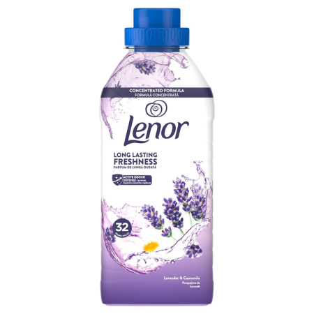 LENOR Lavender&Chamomille, balsam de rufe, 32 spalari, 0.675 l