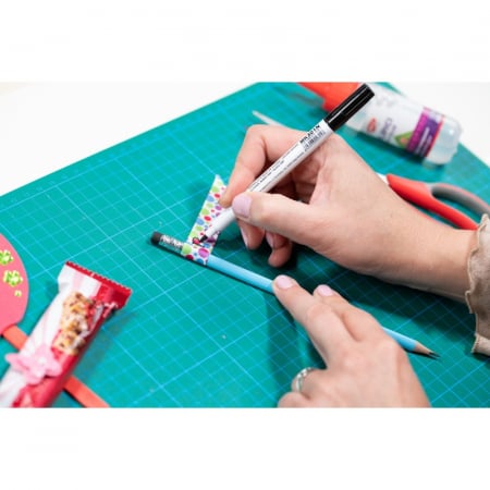 Marker CD/DVD 2 capete negru DACO [1]