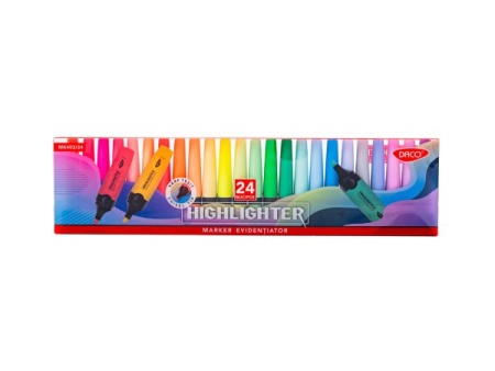 Grafica - Marker evidențiator set 24 DACO MK403/24