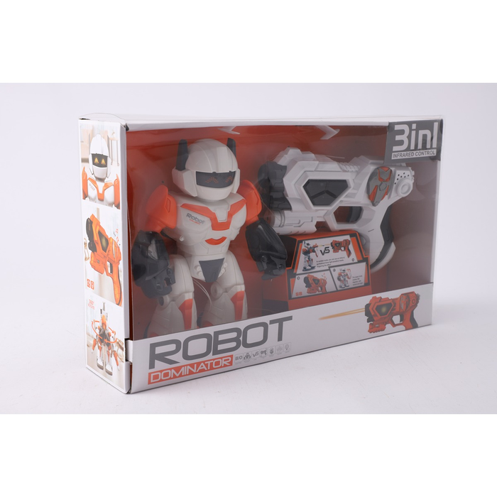 Jucarii interactive - Robot cu pistol 3 in 1, figurine