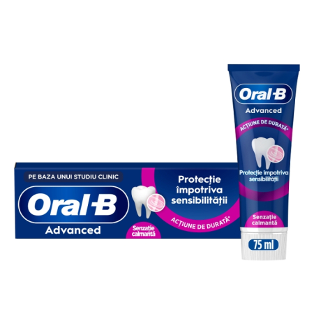 Ingrijire Personala - ORAL-B Advanced, pasta de dinti, Sensitivity protection, eucalipt si menta, 75 ml